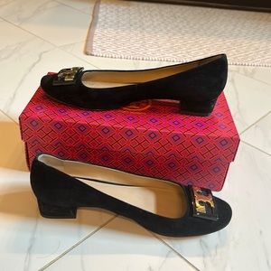 Tory Burch Gigi Black Suede Pump